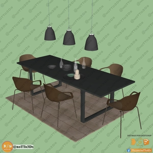 انواع میز و صندلی ناهارخوری برای اسکچاپ