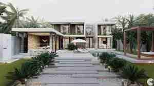 طراحی ویلای مدرن در دل طبیعت استوایی برای اسکچاپ