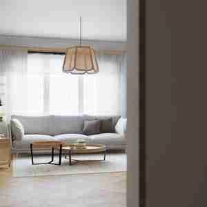 طراحی داخلی فضای نشیمن به سبک اسکاندیناویایی برای اسکچاپ