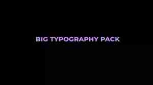 Big typography pack تایپوگرافی اینگلیسی