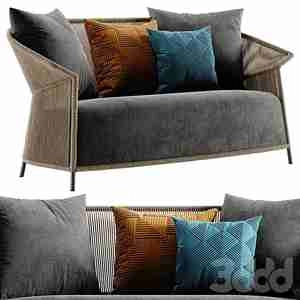 مبل راحتی با نخ های زخیم Potocco ola sofa