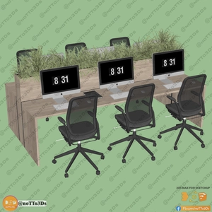 مجموعه ای از تجهیزات و لوازم دفتر کار برای اسکچاپ