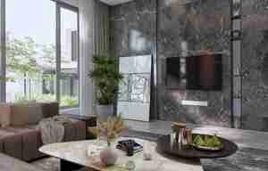 طراحی مدرن و آرامش طبیعت در یک نشیمن لوکس برای اسکچاپ