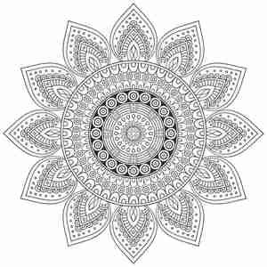 طرح مندلا Vector indian Mandala