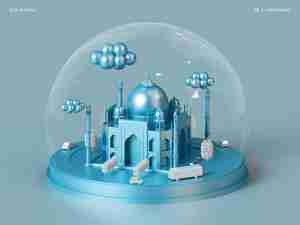 انیمیشن مسجد آبی و فانتزی