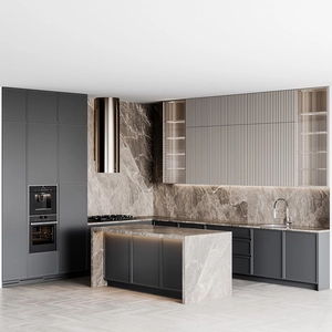 کابینت آشپزخانه دو رنگ