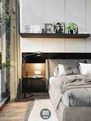 طراحی مدرن و مینیمال اتاق خواب برای اسکچاپ