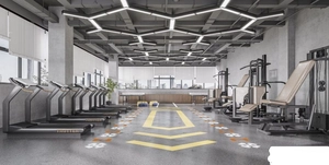 طراحی باشگاه بدنسازی مدرن در یزد