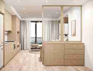 طراحی داخلی آپارتمان مسکونی به سبک مینیمال برای اسکچاپ