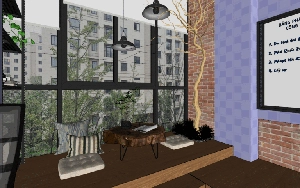 فضای داخلی اداری برای اسکچاپ