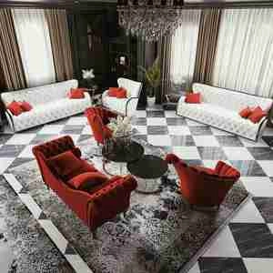 طراحی داخلی نشیمن کلاسیک برای اسکچاپ