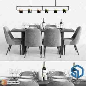 میز و صندلی ناهارخوری 45 برای اسکچاپ