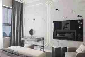 طراحی داخلی اتاق خواب نئوکلاسیک برای اسکچاپ