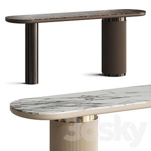 میز کنسول با رویه سنگی