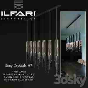 آبجکت لوستر شرشره ای  Ilfari Sexy Crystals