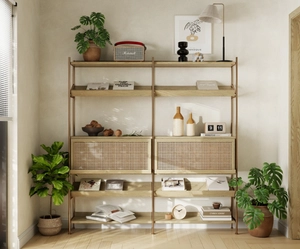 طراحی داخلی اتاق کار با تم سبز برای اسکچاپ