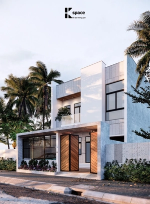 طراحی نما ویلا مدرن برای اسکچاپ