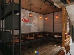 طراحی داخلی فضای کافی شاپ و رستوران برای اسکچاپ