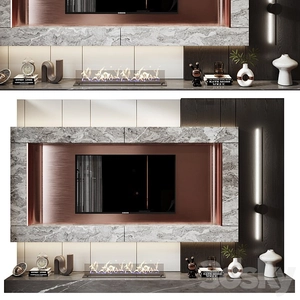 طراحی دیوار تلویزیون 0665
