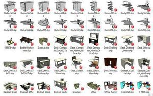 دانلود آبجکت میز اداری اسکچاپ