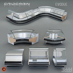ویترین یخچال فرشگاهی Criocabin Evodue برای اسکچاپ
