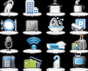 وکتور برای هتل آیکون