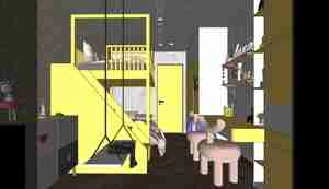 طراحی اتاق خوابی برای دنیای شگفت‌انگیز کودکان در اسکچاپ