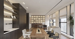 دکوراسیون طراحی شده در الهیه تهران مشکی و سفید