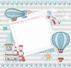 کاغذ برای تبریک کوک لایه باز  Blank paper with baby card