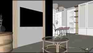 فضایی دلنشین و مدرن با ترکیب رنگ و نور برای اسکچاپ