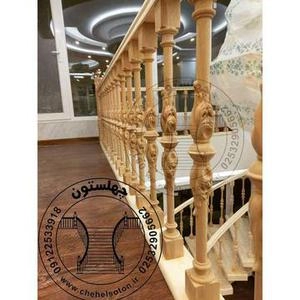 نرده چوبی مدل لوکس