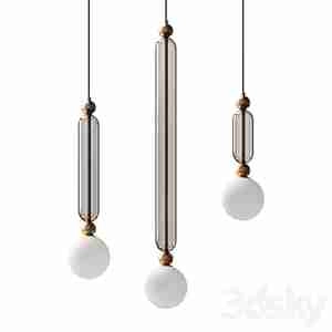 چراغ آویز شیشه ای بلند