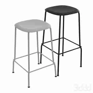 صندلی آشپزخانه رنگ طوسی ومشکی Soft Edge Bar Stool P30