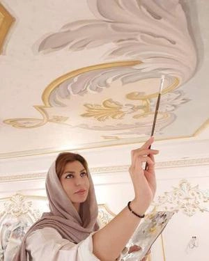 اجرای موتیف سقف، پروژه سعادت آباد