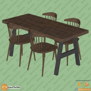 انواع میز و صندلی ناهارخوری برای اسکچاپ