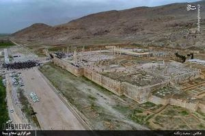 عکس از بالا تخت جمشید