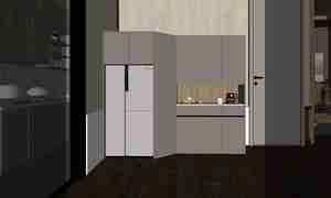 طراحی داخلی آشپزخانه و اتاق چایی خوری به سبک ژاپنی برای اسکچاپ