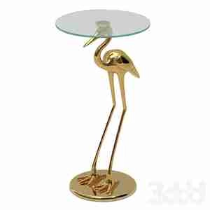 میز کنار مبلی یا عسلی با پایه لک لک  Side table Crane