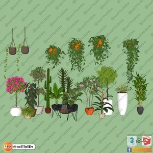 انواع گلدان برای اسکچاپ 8