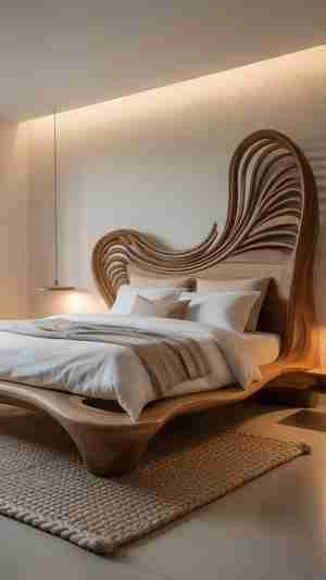 تخت خواب دفرمه چوبی خاص در دنیا