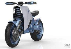 SMARANZA Mercedes concept electrical motorcycle موتور سیکلت