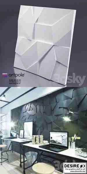 پنل سه بعدی خطوط کج