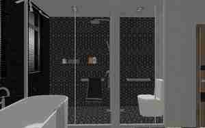 طراحی حمام و سرویس بهداشتی مدرن و مینیمال برای اسکچاپ