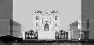 نمای کلاسیک ویلایی برای اسکچاپ