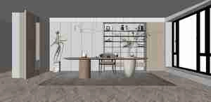 فضای مدرن و مینیمالیستی اداری برای اسکچاپ