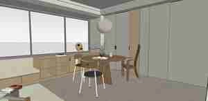 فضای داخلی دنج و آرامش بخش برای اسکچاپ
