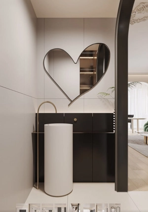 طراحی داخلی مینیمال با رنگ‌های خنثی و جزئیات شاخص 2