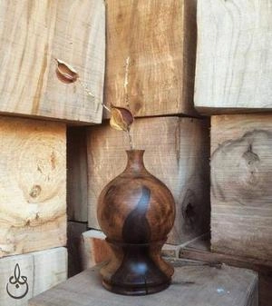 گلدان چوبی