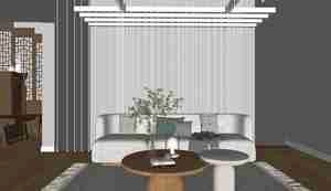 طراحی داخلی و نمای ویلای مدرن با ترکیب متریال چوب و بتن برای اسکچاپ