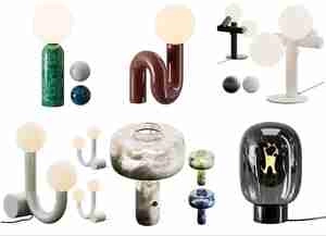 چراغ های رومیزی فرم های خاص